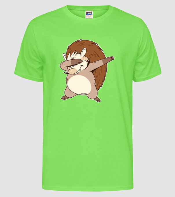 Arici DAB model verde neon pe tricou