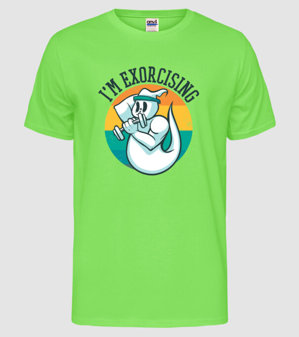 Antrenament Fantomă (Spirit?) model verde neon pe tricou