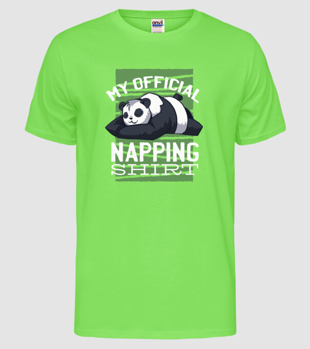 This is my official napping T-shirt, tricou amuzant odihnă model verde neon pe tricou