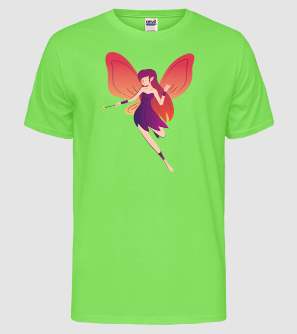 Magia zânelor model verde neon pe tricou