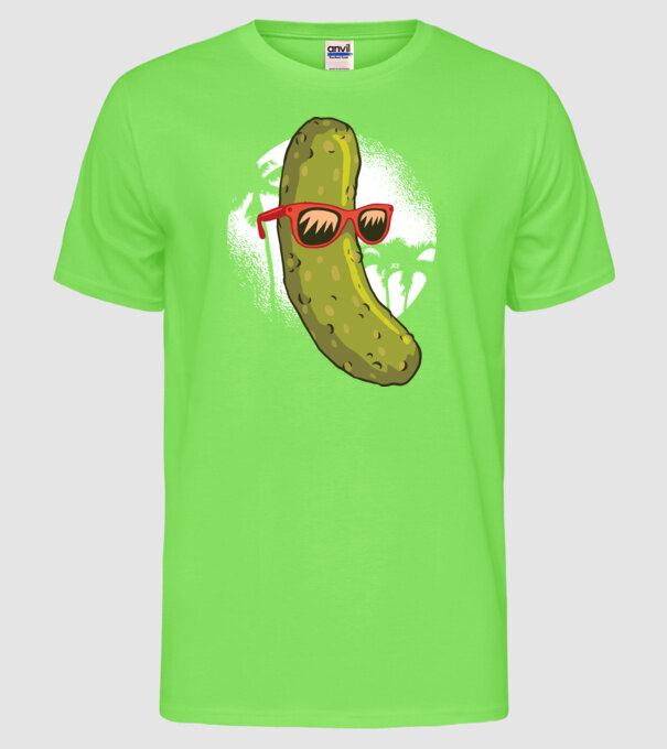 Castravete Ochelari de soare model verde neon pe tricou