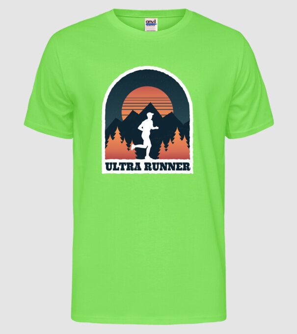 Ultra Runner Tricou alergare model verde neon pe tricou
