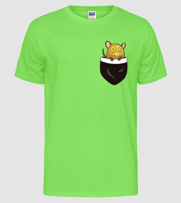 Maki de buzunar model verde neon pe tricou