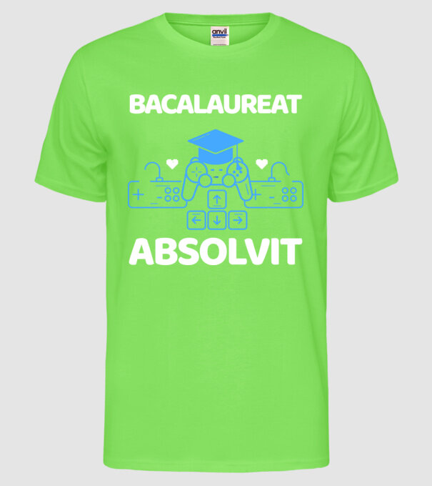 Bacalaureat absolvit model verde neon pe tricou