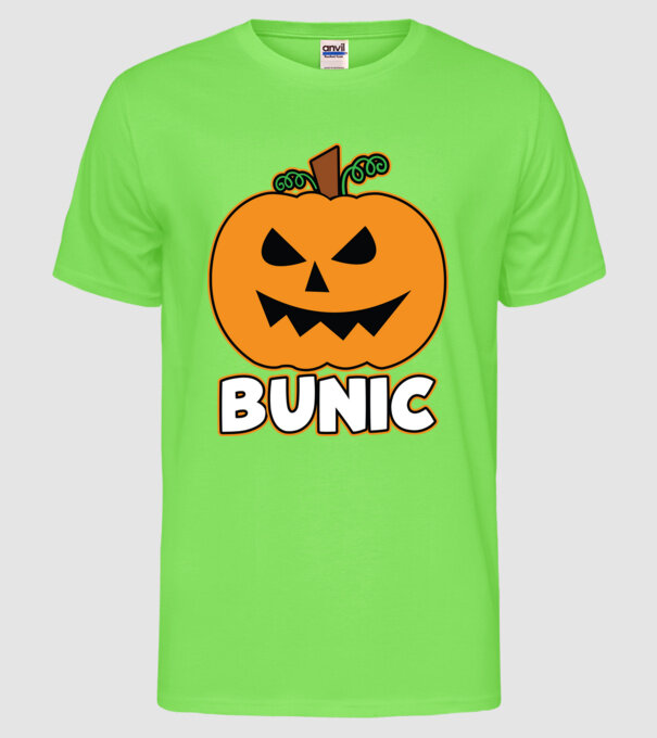 bunic model verde neon pe tricou