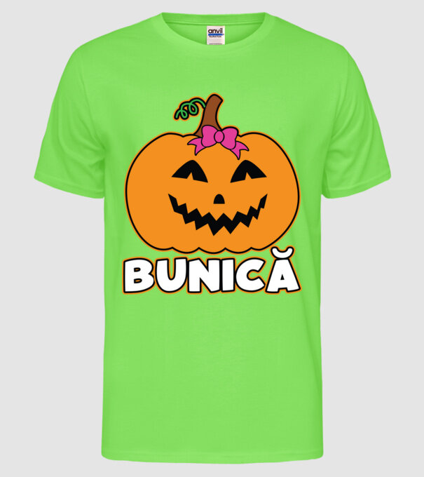 bunică model verde neon pe tricou