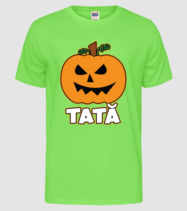 tată model verde neon pe tricou