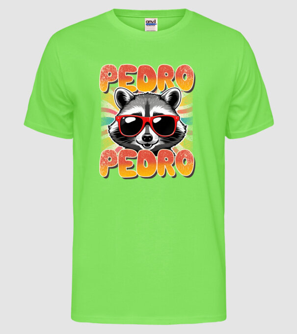 Pedro Pedro groovy retro model verde neon pe tricou