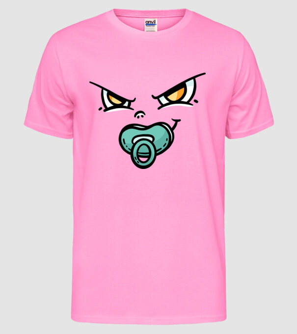 Zâmbet de bebe model roz neon pe tricou