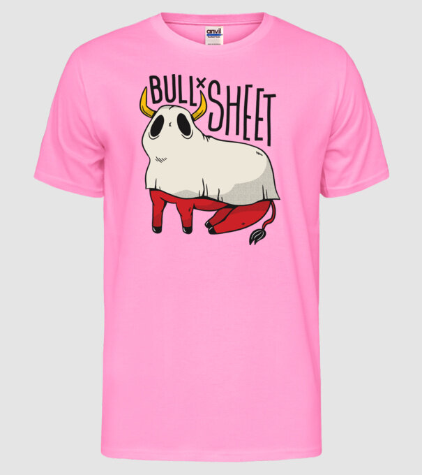 Bull sheet model roz neon pe tricou