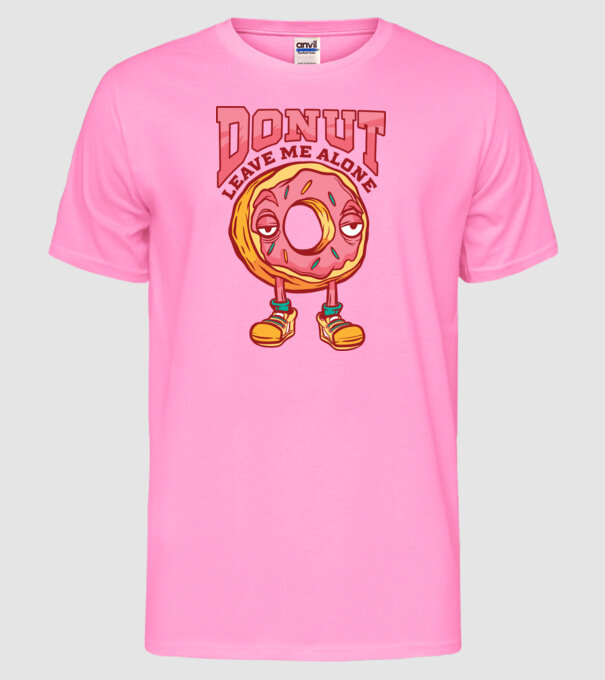 Donut leave me alone model roz neon pe tricou