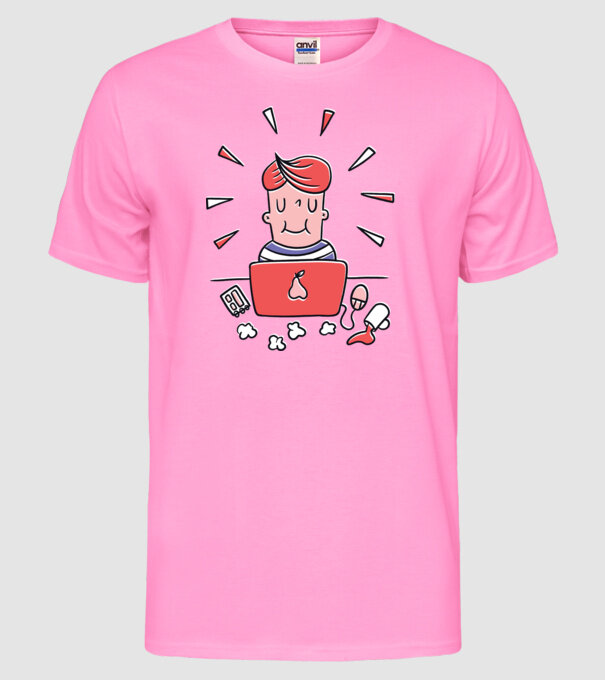 Imagine Home Office model roz neon pe tricou