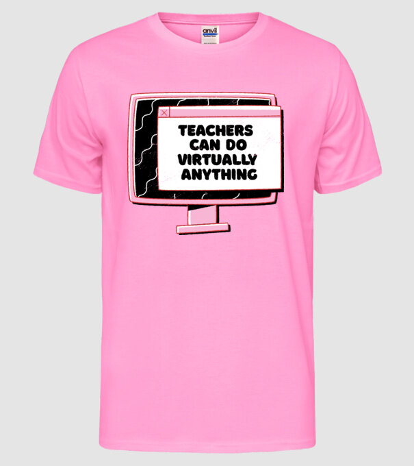 Home Office Pentru profesori model roz neon pe tricou