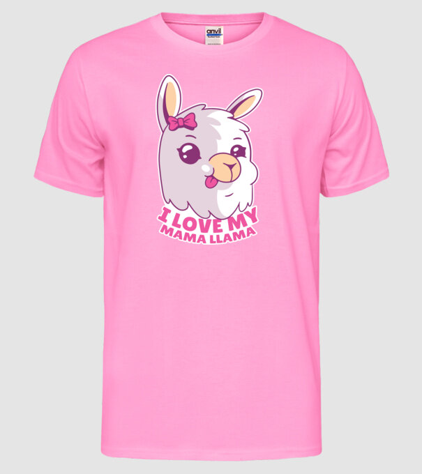 I Love My Papa Llama tricou drăguț cu lamă pentru bunica model roz neon pe tricou