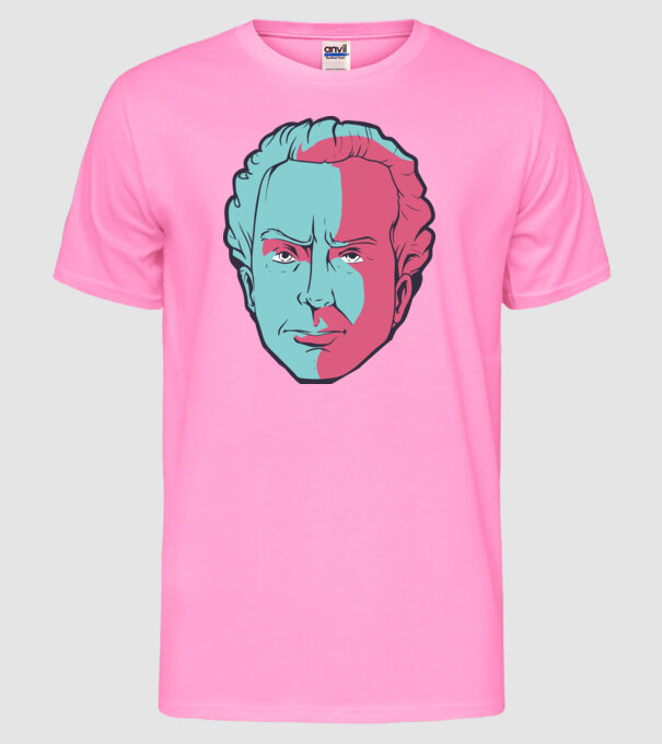 Immanuel Kant model roz neon pe tricou