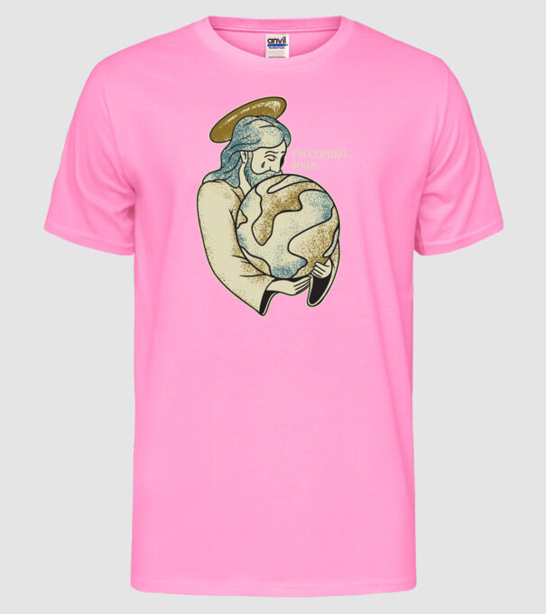 Jesus is coming soon - Isus vine în curând model roz neon pe tricou