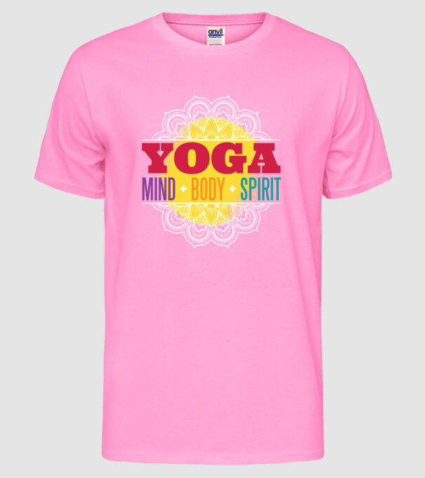 Valori yoga model roz neon pe tricou