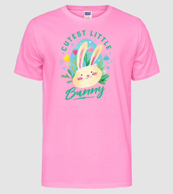 Cel mai dulce iepuraș model roz neon pe tricou