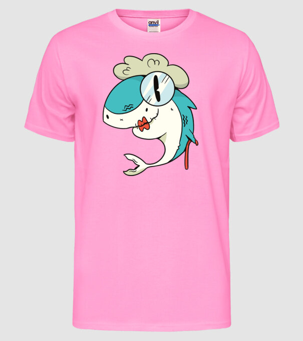 Bunică Rechin model roz neon pe tricou