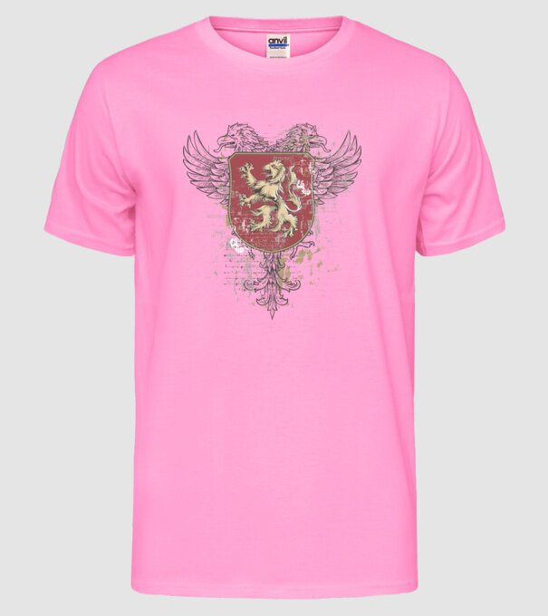 Scut - Leu model roz neon pe tricou