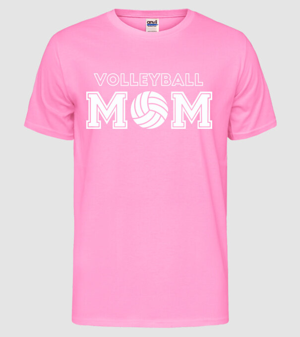 Mamă voleibalistă model roz neon pe tricou