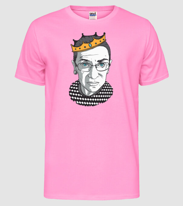 Ruth Bader Ginsburg model roz neon pe tricou