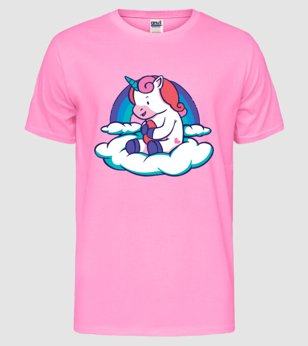 Unicorn Baby model roz neon pe tricou