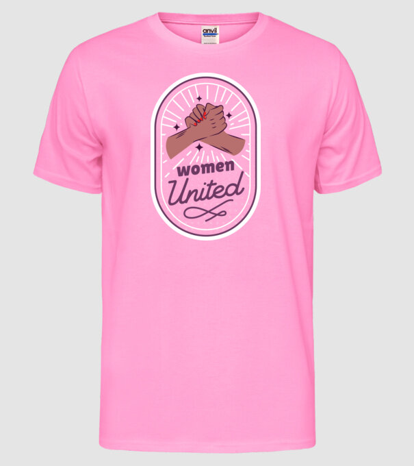 Women United Ziua femeii model roz neon pe tricou