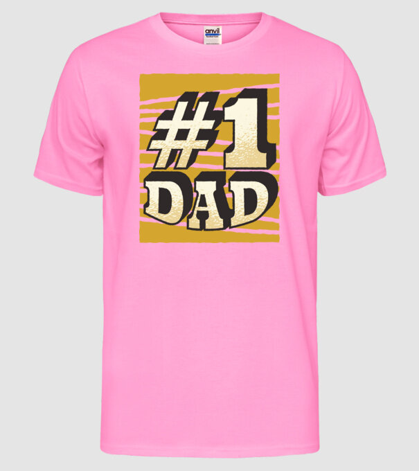 Tata 01 model roz neon pe tricou