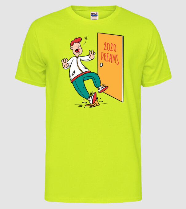 model galben neon pe tricou