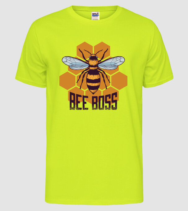 Bee Boss Șef Apicultor model galben neon pe tricou