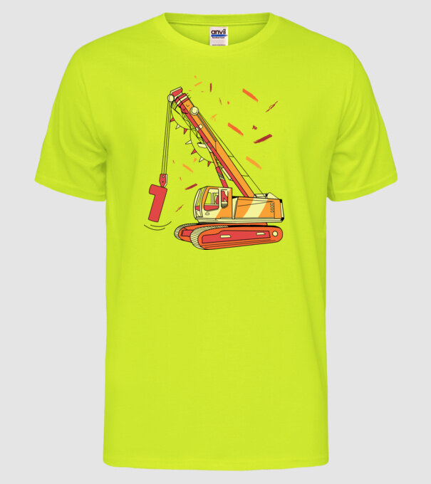 Prindere 1st Birthday model galben neon pe tricou
