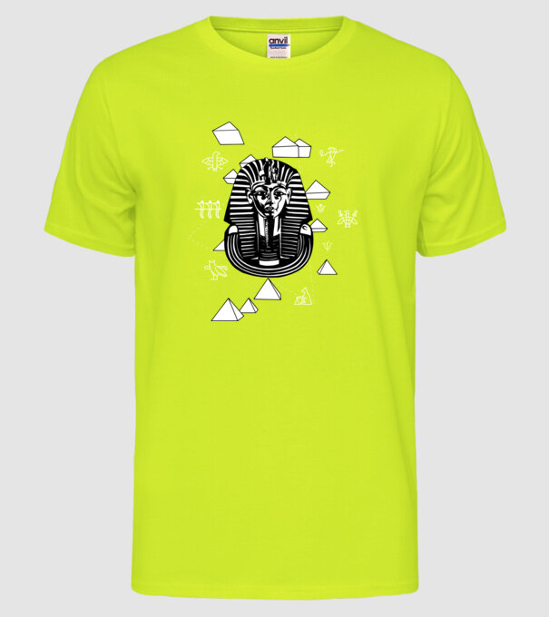 Egiptul Antic Faraon model galben neon pe tricou