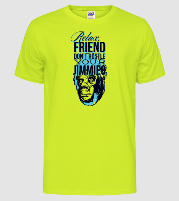 Relax Friend model galben neon pe tricou