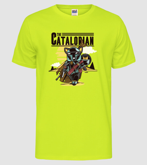 The Catalorian model galben neon pe tricou
