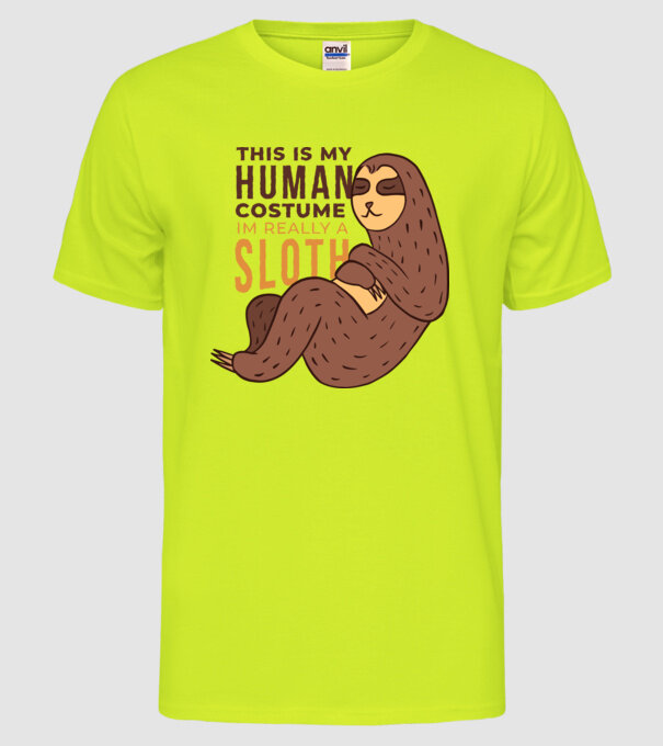 De fapt, sunt Leneș model galben neon pe tricou