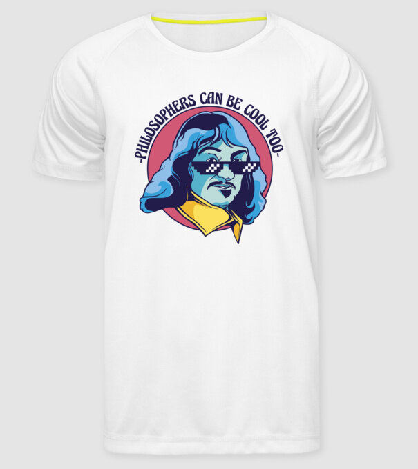Chiar și Filozofii pot fi cool model alb pe tricou