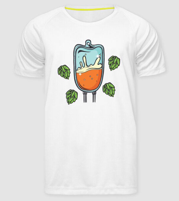 Grupa mea de sânge este IPA model alb pe tricou