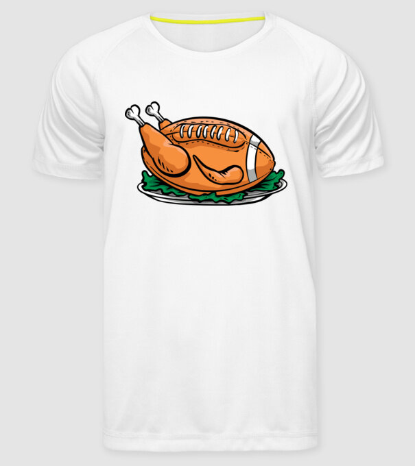 Fotbal american Curcan model alb pe tricou