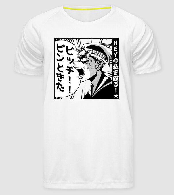 Cap Anime Manga model alb pe tricou