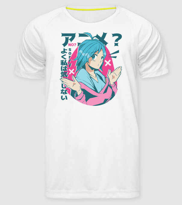 Tricou Anime model alb pe tricou