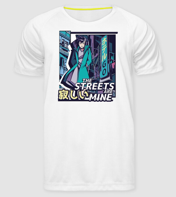 Anime Vaporwave benzi desenate model alb pe tricou