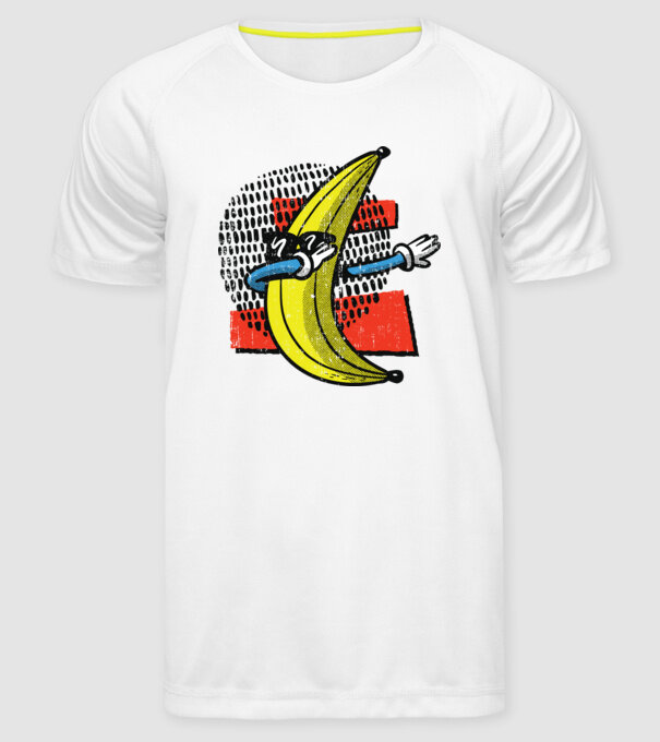 Banană DAB model alb pe tricou