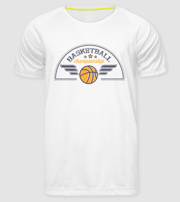 Basketball Championship model alb pe tricou