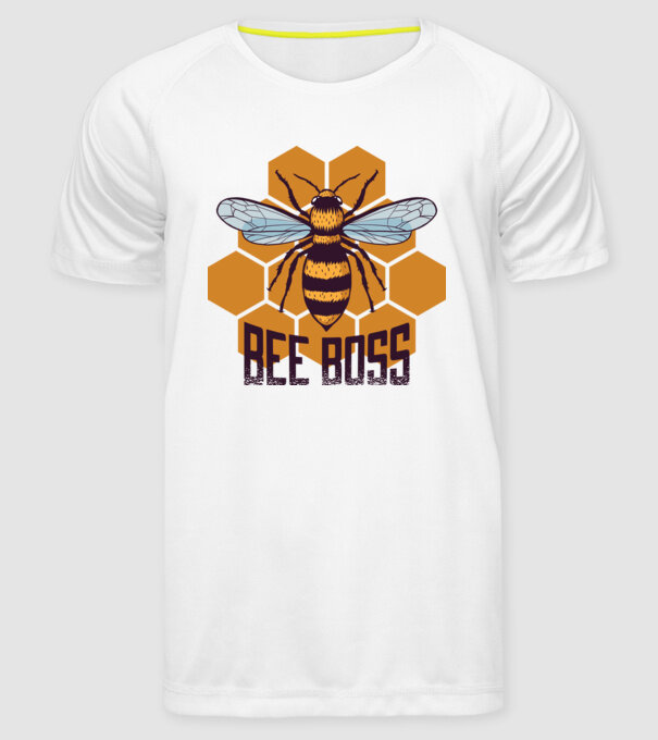 Bee Boss Șef Apicultor model alb pe tricou