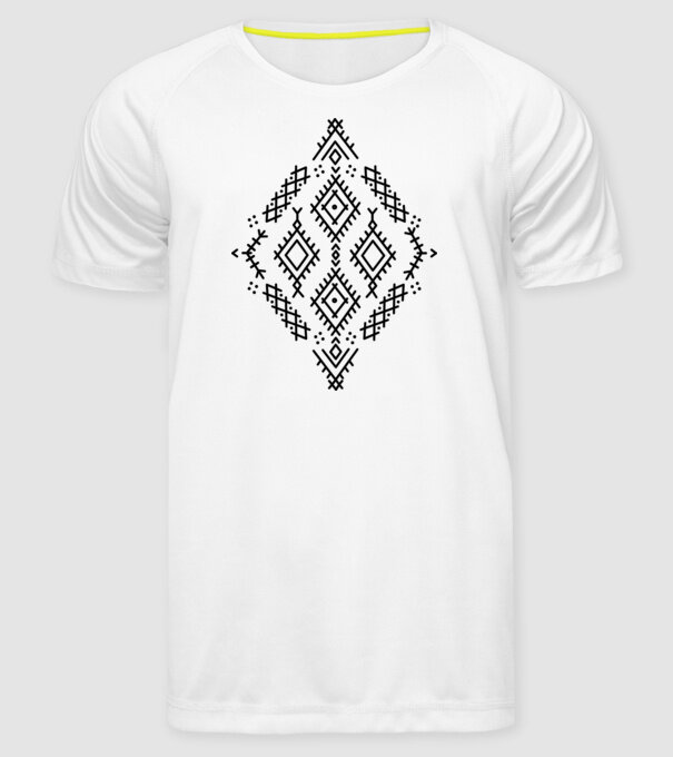 Berbere Symbol model alb pe tricou
