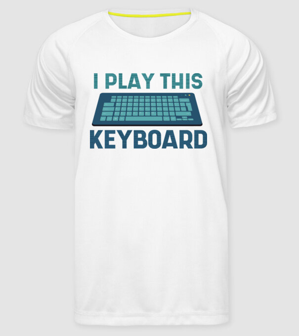 Tastatura Gamer model alb pe tricou