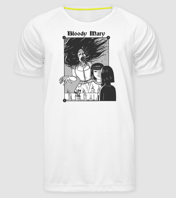Bloody Mary model alb pe tricou