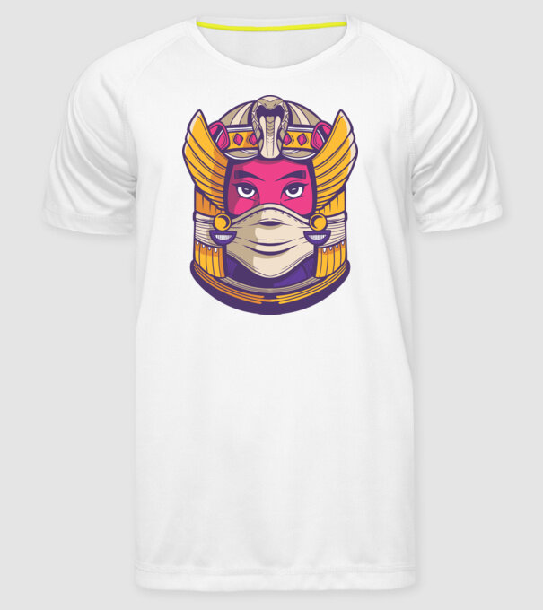 Cleopatra Mască model alb pe tricou