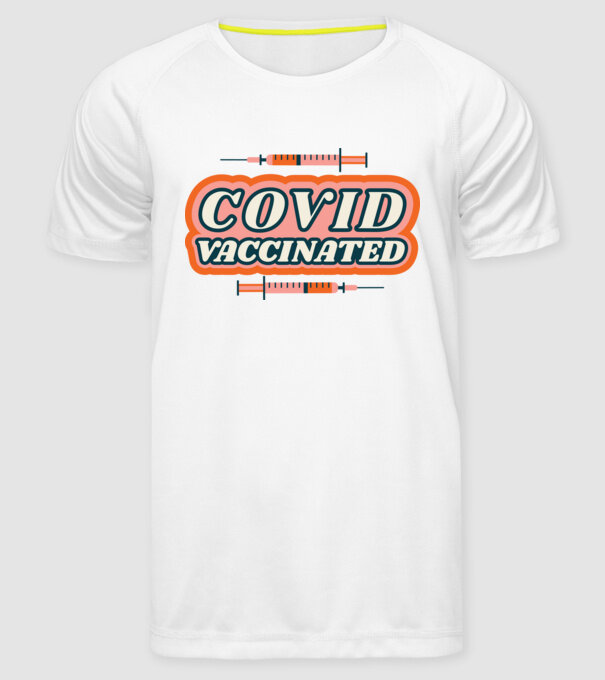 Vaccin Covid model alb pe tricou